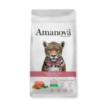 Alimento para gato adulto esterilizado sabor salmon deluxe 1.5kg - Amanova